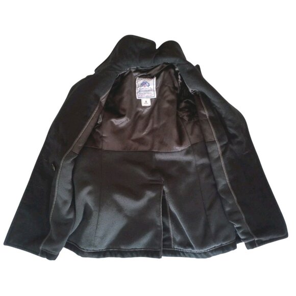 DCSP Quarterdeck Collection Mens Sz 8R US Navy Black Wool Heavy Peacoat Jacket - Picture 4 of 9